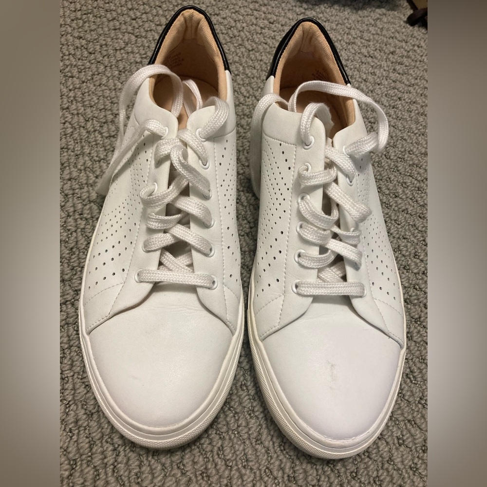 Kate Spade White Heart Detail Sneakers - Picture 3 of 8